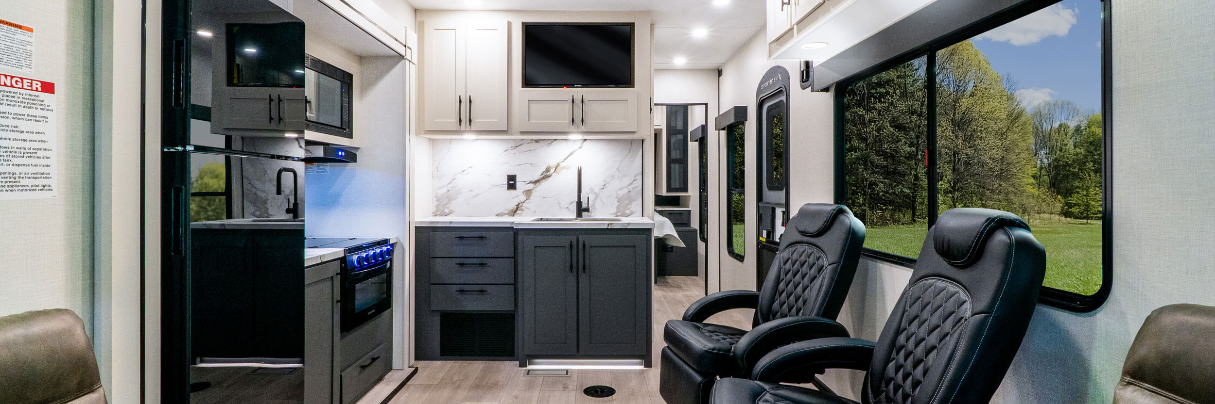 2027 KZ RV Sportster X 26X Travel Trailer Toy Hauler Kitchen Cabinets