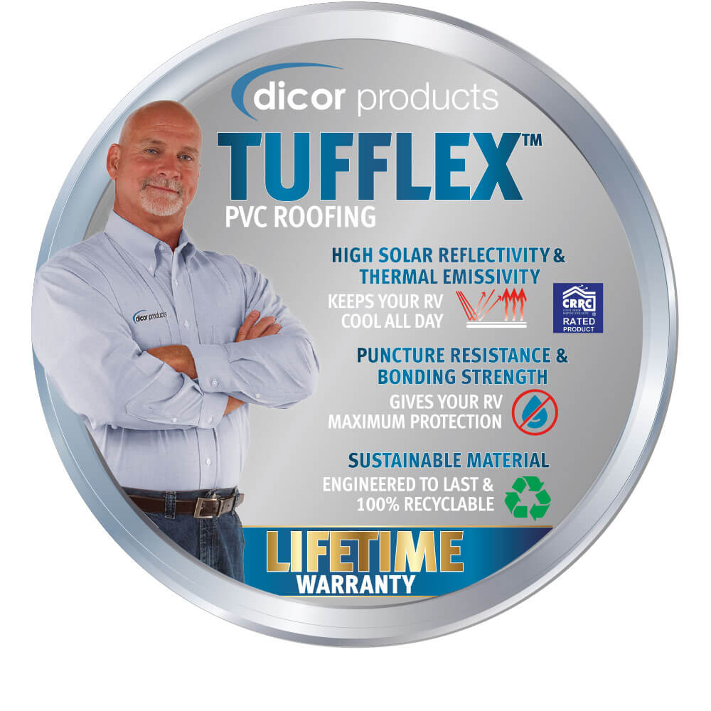 Dicor Tufflex PVC Roofing with Lifetime Warranty